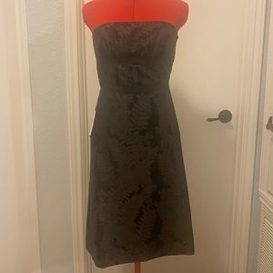 NWT Ann Taylor black brocade cocktail dress